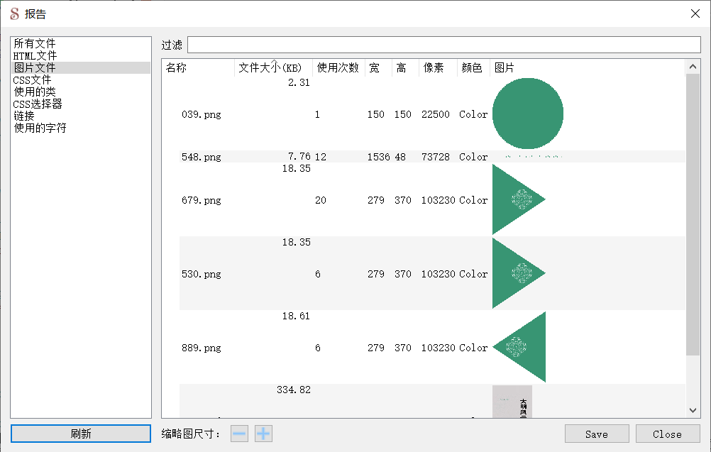 Image Files Report